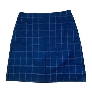 Banana Republic Women’s Navy Plaid Short Skirt size 8